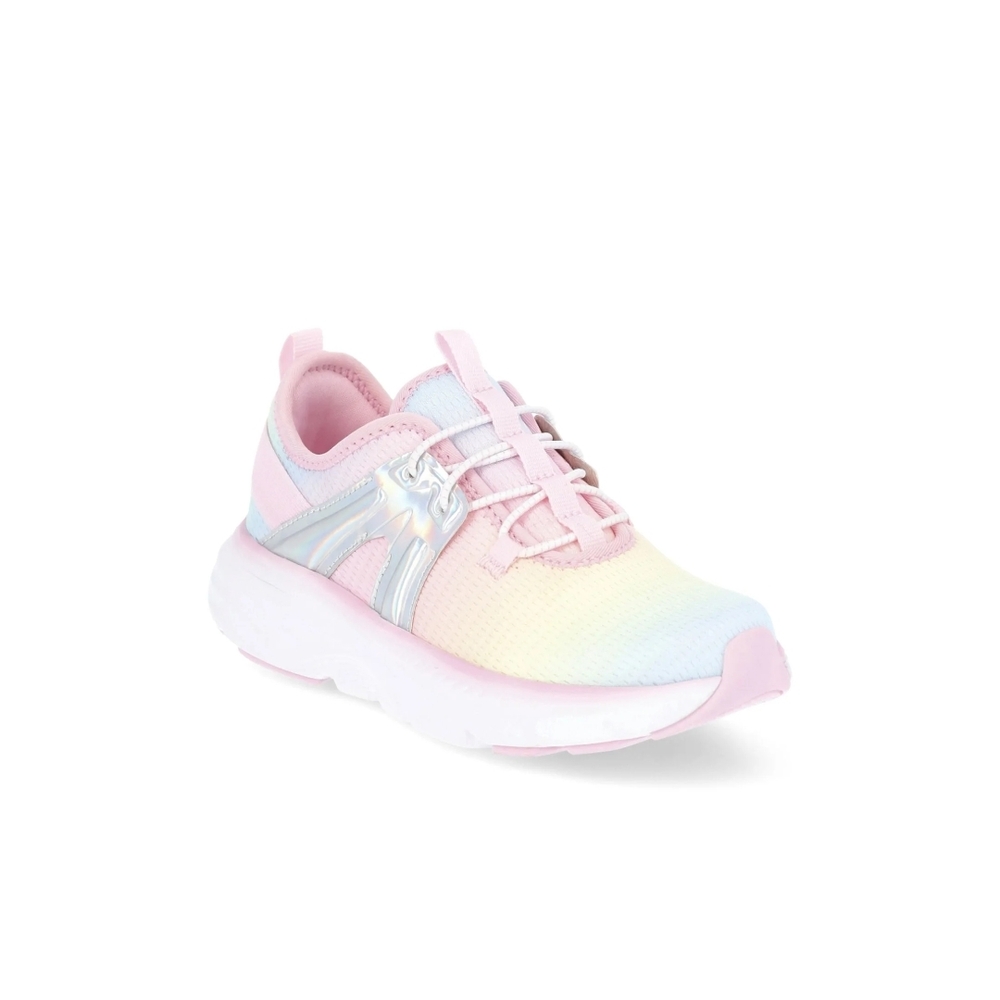 Athletic Works Girls Cage Knit Slip On Sneakers Size 2